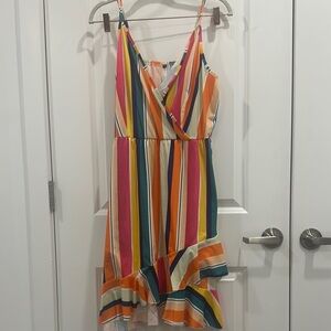 Colorful Striped Sundress